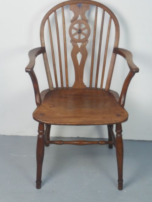 REGENCY FRUITWOOD WINDSOR ARMCHAIR