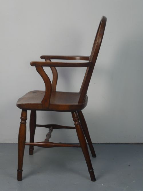 REGENCY FRUITWOOD WINDSOR ARMCHAIR - ADDITIONAL PHOTO 8