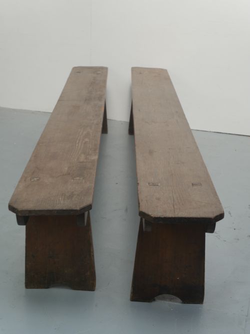 LONG PAIR PINE BENCHES - ADDITIONAL PHOTO 7