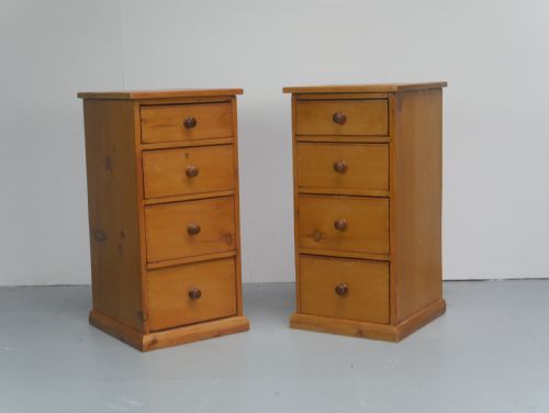 PAIR PINE BEDSIDE OF DRAWERS - ADDITIONAL PHOTO 12