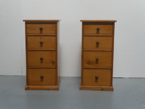 PAIR PINE BEDSIDE OF DRAWERS - ADDITIONAL PHOTO 13