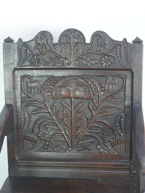 17TH CENTURY WAINSCOT ARMCHAIR - ADDITIONAL PHOTO 2