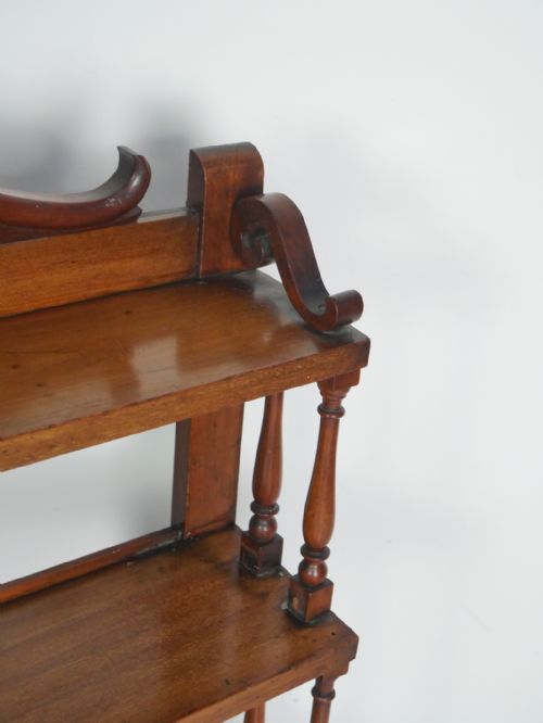 LIGHT MAHOGANY WALL SHELVES - ADDITIONAL PHOTO 2