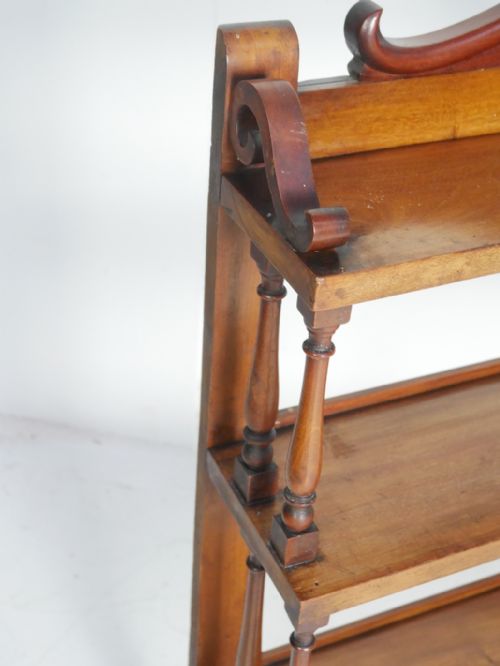 LIGHT MAHOGANY WALL SHELVES - ADDITIONAL PHOTO 3