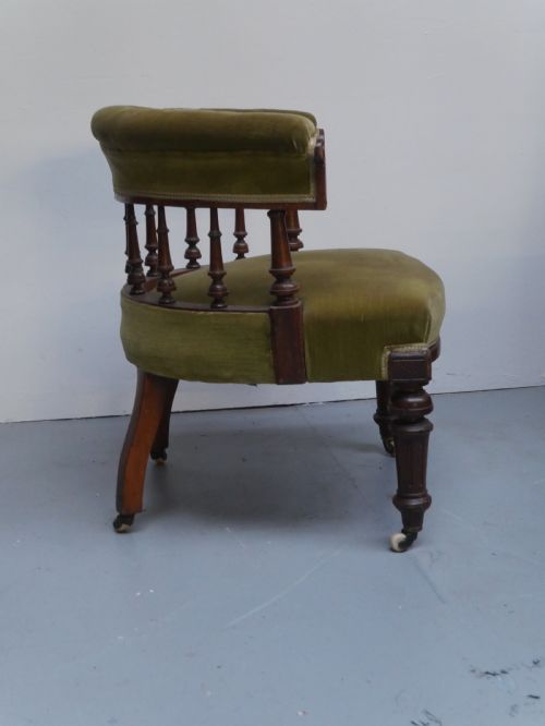 19THC CAPTAINS DESK ARMCHAIR - ADDITIONAL PHOTO 2