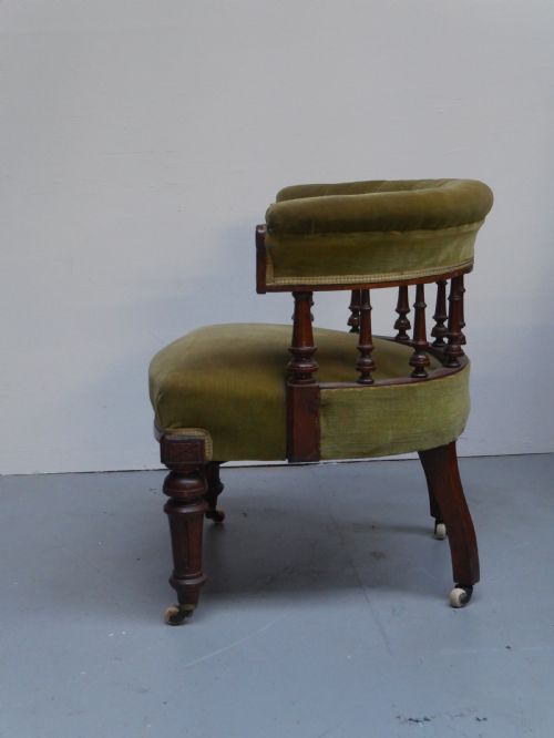 19THC CAPTAINS DESK ARMCHAIR - ADDITIONAL PHOTO 4