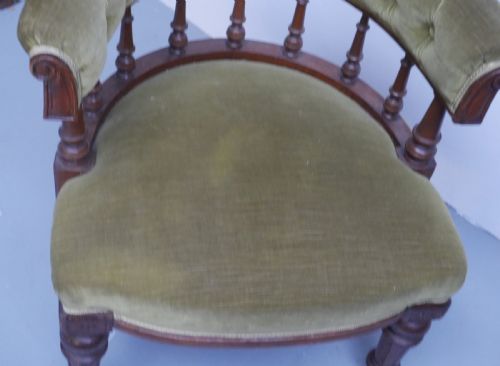 19THC CAPTAINS DESK ARMCHAIR - ADDITIONAL PHOTO 9
