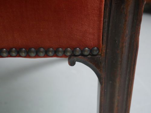 RARE GEORGIAN BARREL BACK ARMCHAIR - ADDITIONAL PHOTO 6