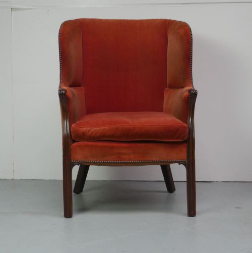 RARE GEORGIAN BARREL BACK ARMCHAIR - ADDITIONAL PHOTO 8