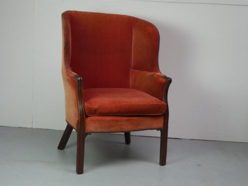 RARE GEORGIAN BARREL BACK ARMCHAIR - ADDITIONAL PHOTO 9