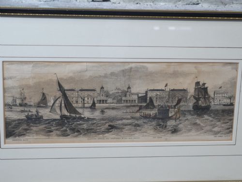 SET 5 NAVAL ENGRAVINGS LONDON DOCKS - ADDITIONAL PHOTO 6