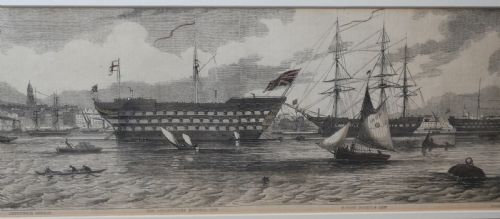 SET 5 NAVAL ENGRAVINGS LONDON DOCKS - ADDITIONAL PHOTO 14
