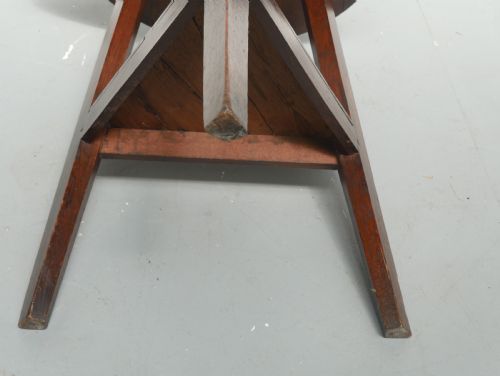 GEORGIAN OAK CRICKET TABLE - ADDITIONAL PHOTO 8