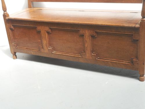 OAK HALL SEAT BENCH - ADDITIONAL PHOTO 1