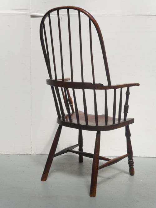 ENGLISH 19THC WINDSOR ARMCHAIR - ADDITIONAL PHOTO 4