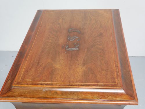 FRENCH ROSEWOOD BOX ON STAND LESAGE - ADDITIONAL PHOTO 2