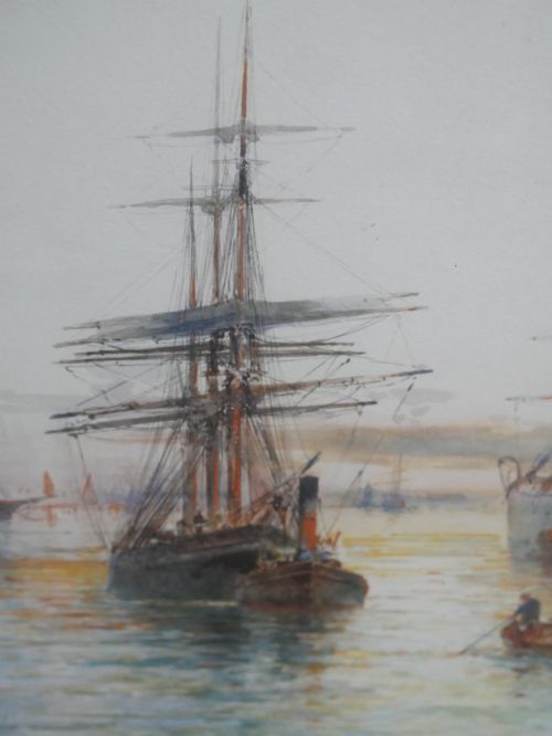 PAINTING LEAVING PORT AT DUBLIN BAY - ADDITIONAL PHOTO 4
