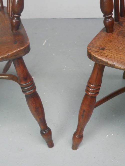 PAIR YEW ELM WINDSOR ARMCHAIRS - ADDITIONAL PHOTO 2