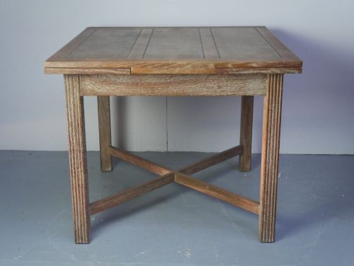 LIMED OAK DINING TABLE ATTRIB HEALS