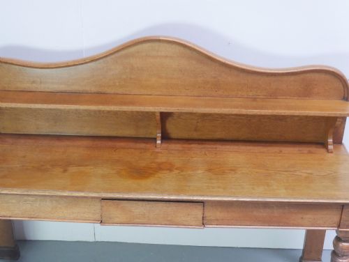 LARGE SCOTTISH OAK SERVING TABLE - ADDITIONAL PHOTO 4