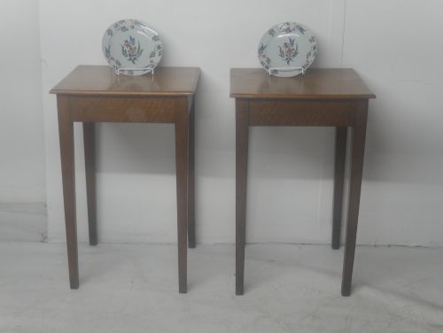 PAIR SCOTTISH OAK LAMP TABLES - ADDITIONAL PHOTO 1