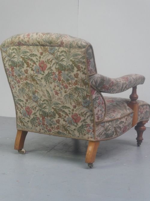 SCOTTISH 19THC HOWARD STYLE ARMCHAIR - ADDITIONAL PHOTO 3