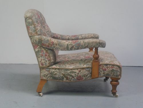 SCOTTISH 19THC HOWARD STYLE ARMCHAIR - ADDITIONAL PHOTO 4