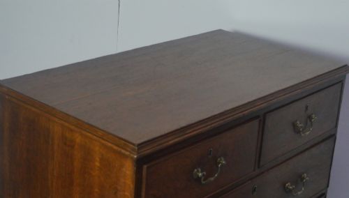 GEORGIAN OAK CHEST OF DRAWERS 95CM WIDE - ADDITIONAL PHOTO 1
