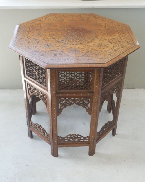 INDIAN HOSHIAPUR OCTAGONAL TABLE
