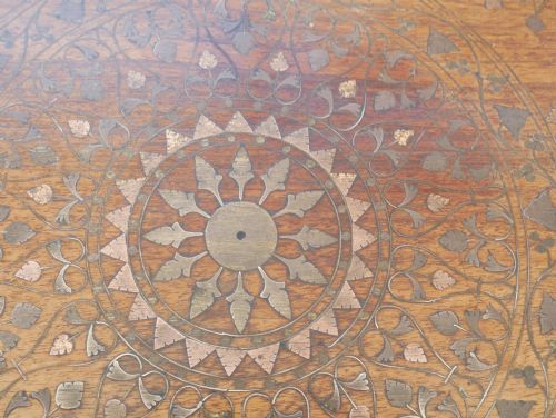 INDIAN HOSHIAPUR OCTAGONAL TABLE - ADDITIONAL PHOTO 4