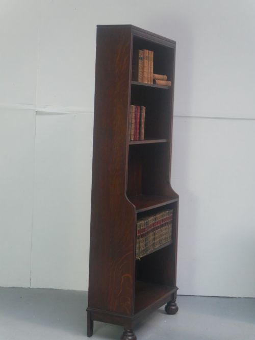 NEAT OAK 1920S BOOKCASE - ADDITIONAL PHOTO 6