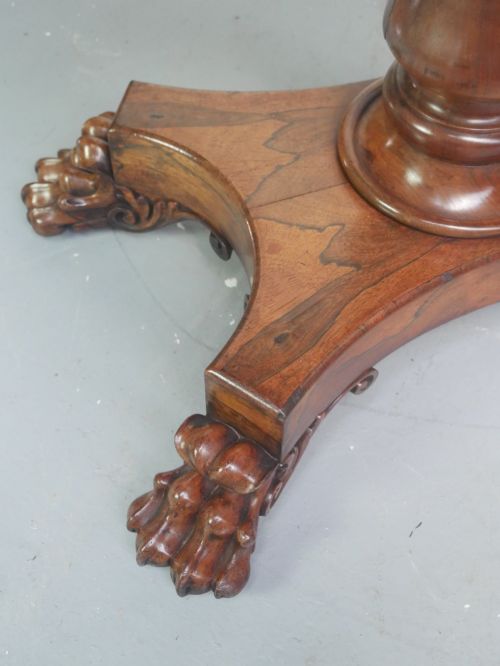PAIR ENGLISH ROSEWOOD FOLD OVER TEA TABLES - ADDITIONAL PHOTO 5