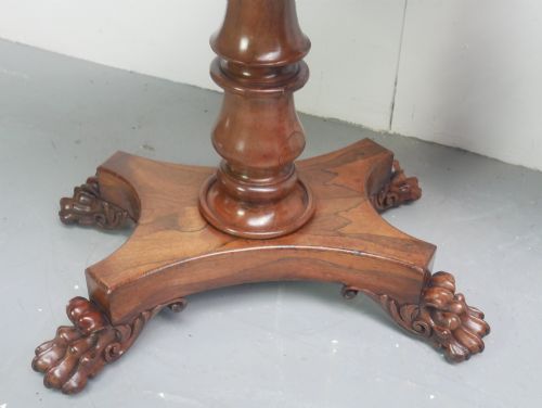 PAIR ENGLISH ROSEWOOD FOLD OVER TEA TABLES - ADDITIONAL PHOTO 12