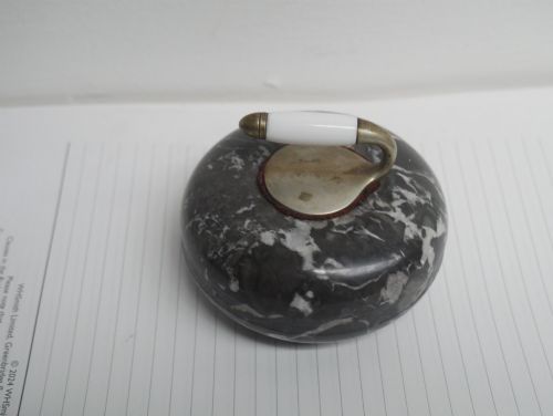 SMALL CURLING STONE PAPERWEIGHT - ADDITIONAL PHOTO 2