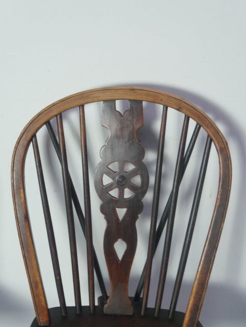 FOUR 19TH C DINING KITCHEN WINDSOR CHAIRS - ADDITIONAL PHOTO 1