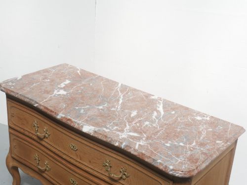 FRENCH OAK CHEST MARBLE TOP - ADDITIONAL PHOTO 3