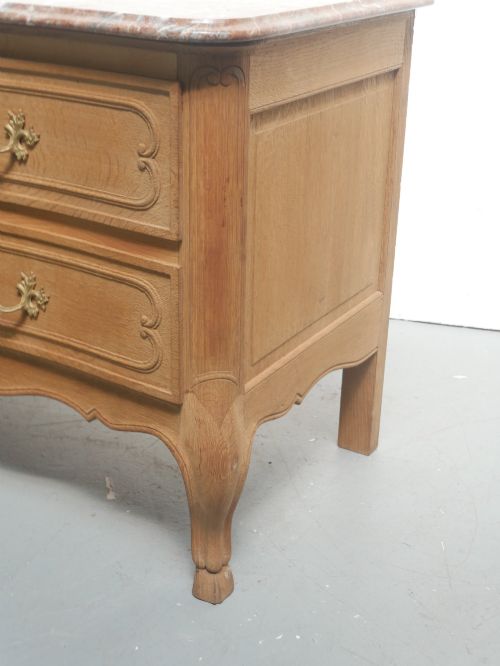 FRENCH OAK CHEST MARBLE TOP - ADDITIONAL PHOTO 6