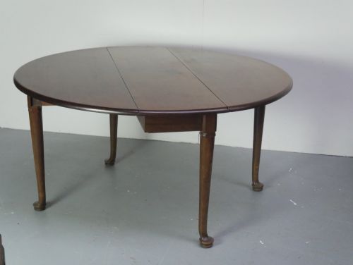 LARGE CUBAN MAHOGANY GEORGIAN GATE LEG TABLE