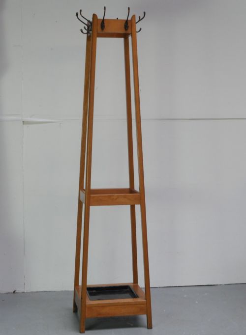 Oak Hat Coat Umbrella Stand