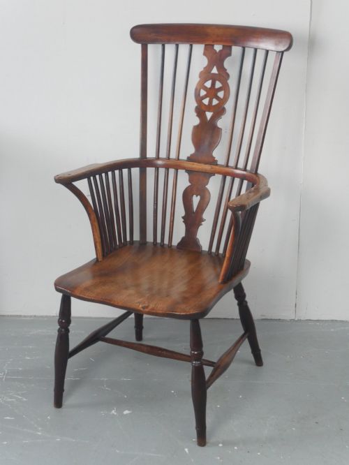 19thc Farmhouse Windsor Armchair