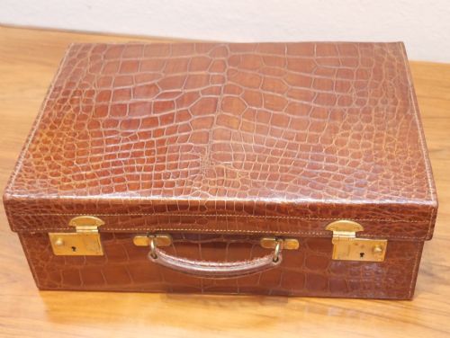 Small Scottish Crocodile Suitcase