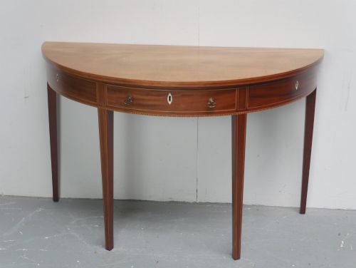 Regency Demi Lune Side Table