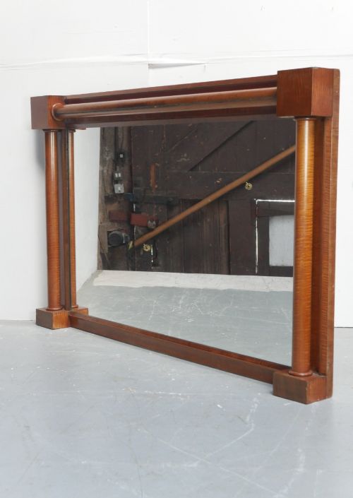 Large Satin Birch Oblong Mirror