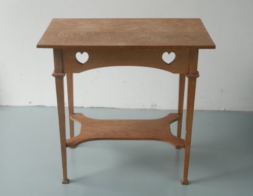 Arts & Crafts Oak Lamp Table