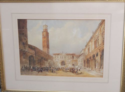 19thc Painting Italian Scene