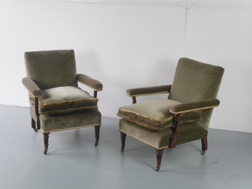 Neat Pair Matched Armchairs