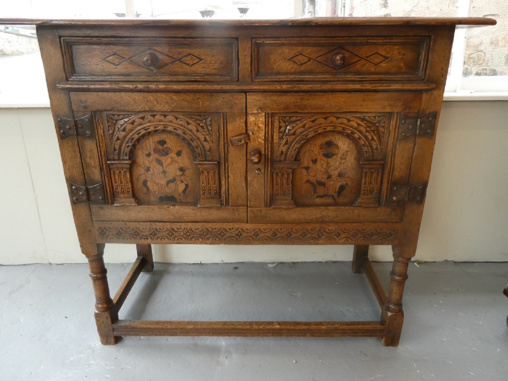 English 1920s Oak Cupboard