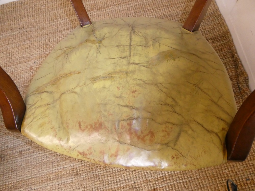 Pair Leather Armchairs View VII