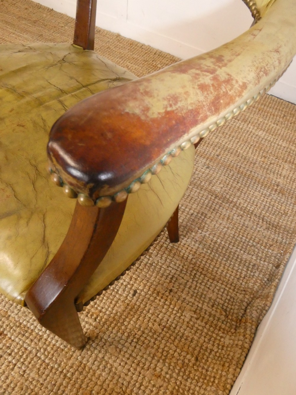 Pair Leather Armchairs View X