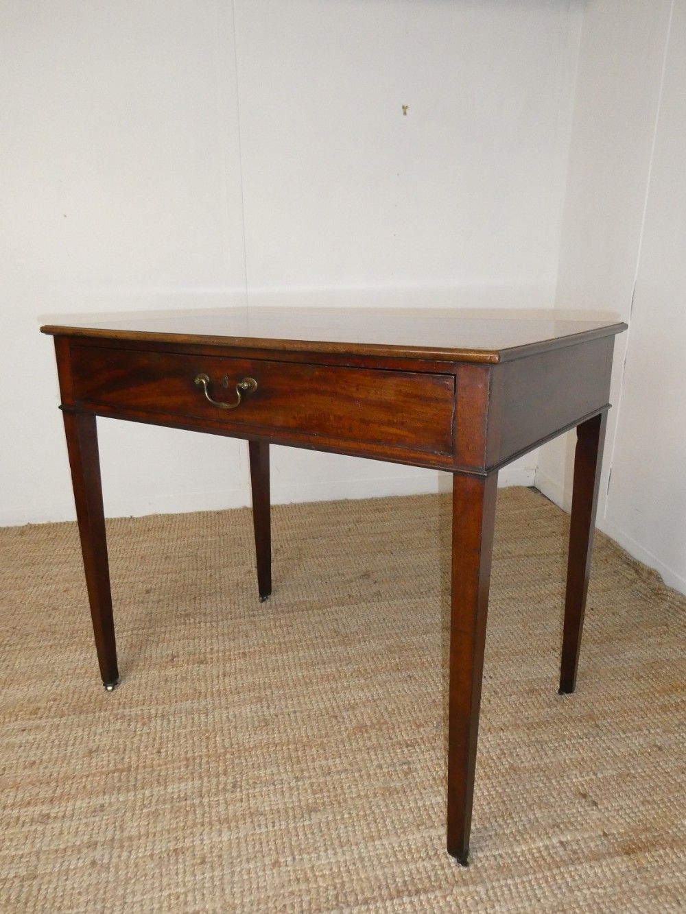 English 18thC Fitted Drawer Writing Table